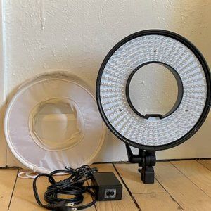 Ring Light for Tripod with Light Softener